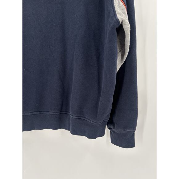 Vintage Starter Hoodie Mens Medium Blue Logo Drawstring Pullover 90s Y2K Cotton - Picture 11 of 15